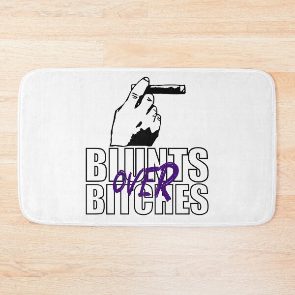 Item preview, Blunts over bitches-  Funny Blunt Cannagar Smoker-  420 Stoner Design-  Purple  designed and sold by YomeHayin.