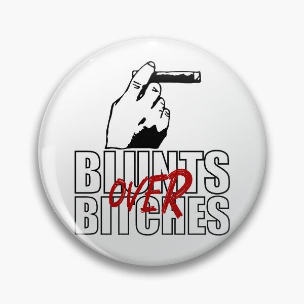 Item preview, Blunts over bitches-  Funny Blunt Cannagar Smoker-  420 Stoner Design-  Red designed and sold by YomeHayin.