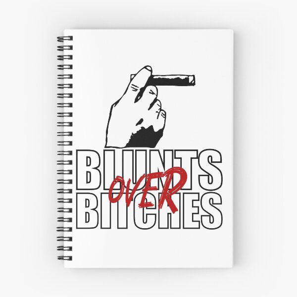 Item preview, Blunts over bitches-  Funny Blunt Cannagar Smoker-  420 Stoner Design-  Red designed and sold by YomeHayin.