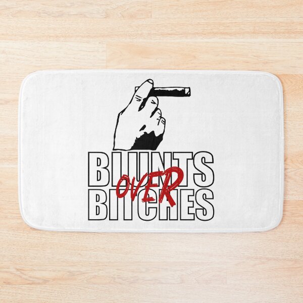 Item preview, Blunts over bitches-  Funny Blunt Cannagar Smoker-  420 Stoner Design-  Red designed and sold by YomeHayin.