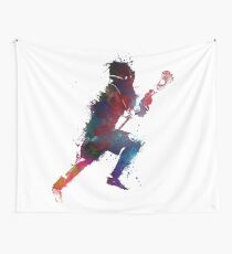 Lacrosse player art 1 #sport #lacrosse Wall Tapestry