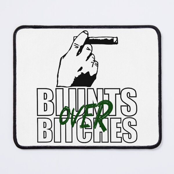 Item preview, Blunts over bitches-  Funny Blunt Cannagar Smoker-  420 Stoner Design-  Green designed and sold by YomeHayin.