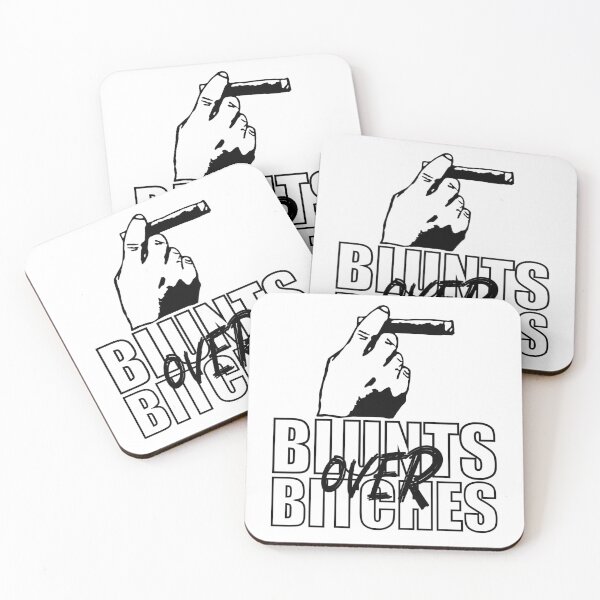 Item preview, Blunts over bitches-  Funny Blunt Cannagar Smoker-  420 Stoner Design-  Black  designed and sold by YomeHayin.