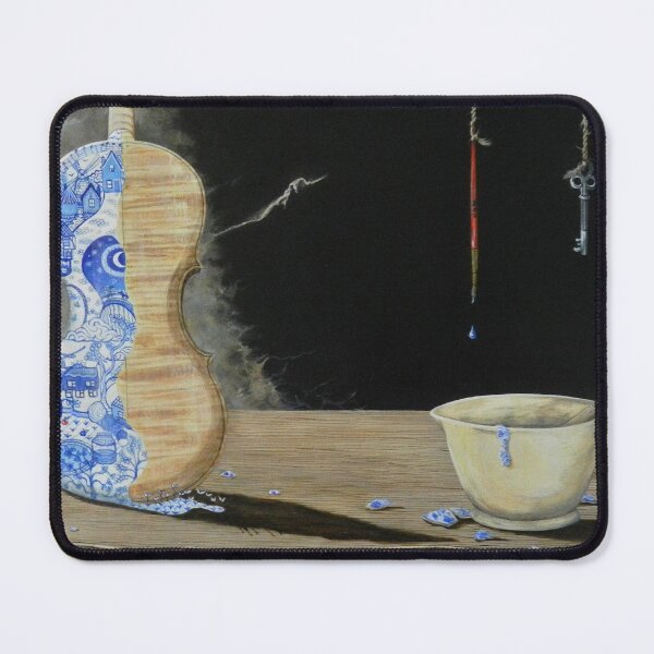 Item preview, Blue & white, fiddle designed and sold by ClareWildeArt.