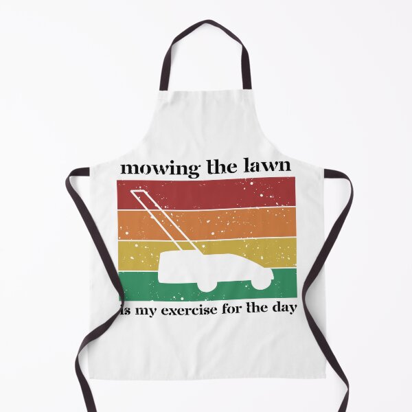 Item preview, Mowing the lawn is my exercise for the day (white) designed and sold by pastelsloth.
