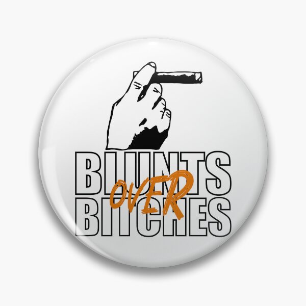 Item preview, Blunts over bitches-  Funny Blunt Cannagar Smoker-  420 Stoner Design-  Orange  designed and sold by YomeHayin.