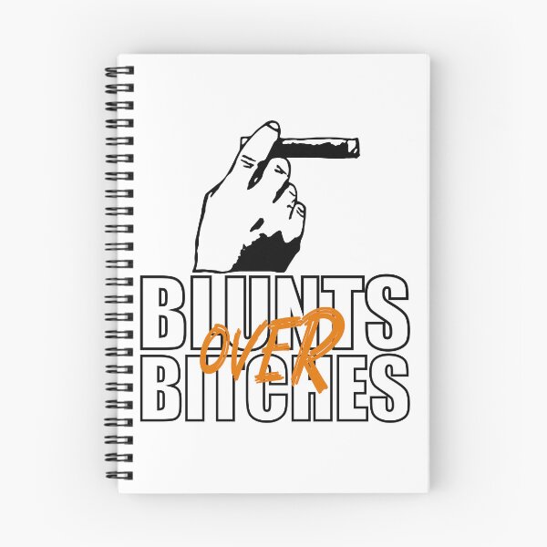 Item preview, Blunts over bitches-  Funny Blunt Cannagar Smoker-  420 Stoner Design-  Orange  designed and sold by YomeHayin.