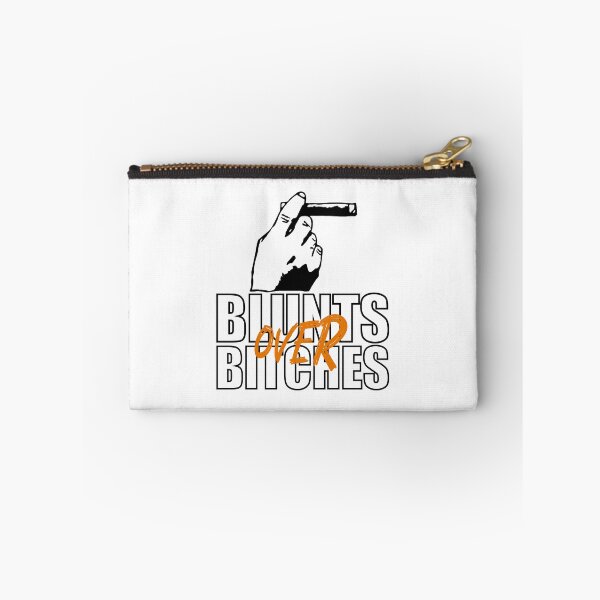 Item preview, Blunts over bitches-  Funny Blunt Cannagar Smoker-  420 Stoner Design-  Orange  designed and sold by YomeHayin.