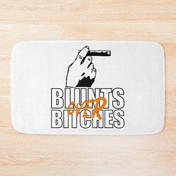 Item preview, Blunts over bitches-  Funny Blunt Cannagar Smoker-  420 Stoner Design-  Orange  designed and sold by YomeHayin.