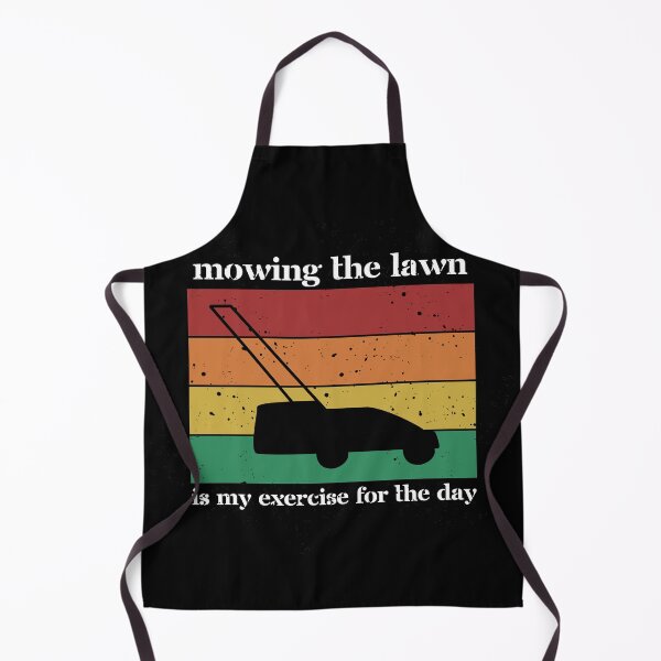 Item preview, Mowing the lawn is my exercise for the day (Black) designed and sold by pastelsloth.