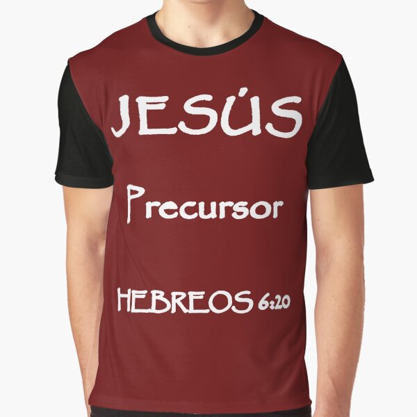 Item preview, Hebrews 6:20 Jesus Forerunner Spanish Bible Verse designed and sold by NombresDeJesus.