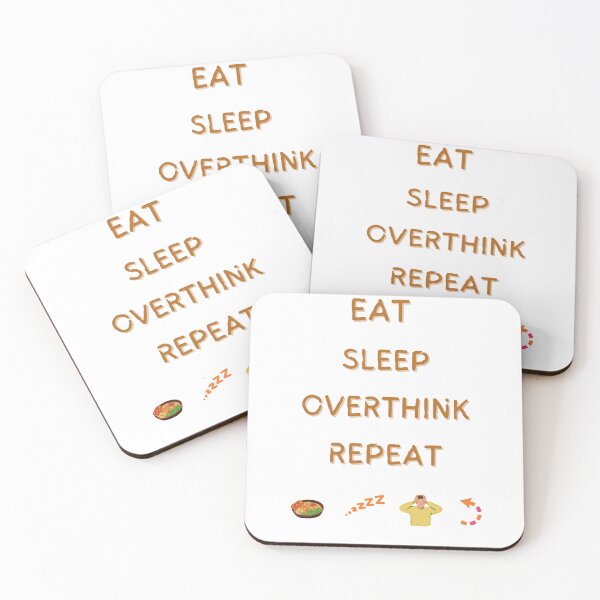 Artikelvorschau, Eat sleep overthink repeat entworfen und verkauft von matasraa.