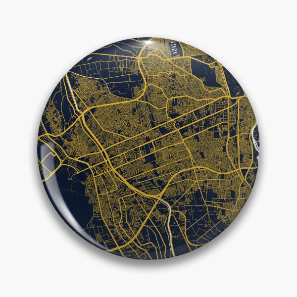 Item preview, Giza City Map of Egypt - Gold Art Deco designed and sold by deMAP.