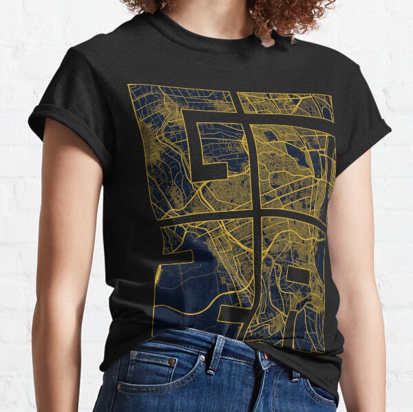 Item preview, Giza City Map of Egypt - Gold Art Deco designed and sold by deMAP.