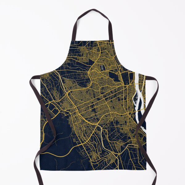 Item preview, Giza City Map of Egypt - Gold Art Deco designed and sold by deMAP.