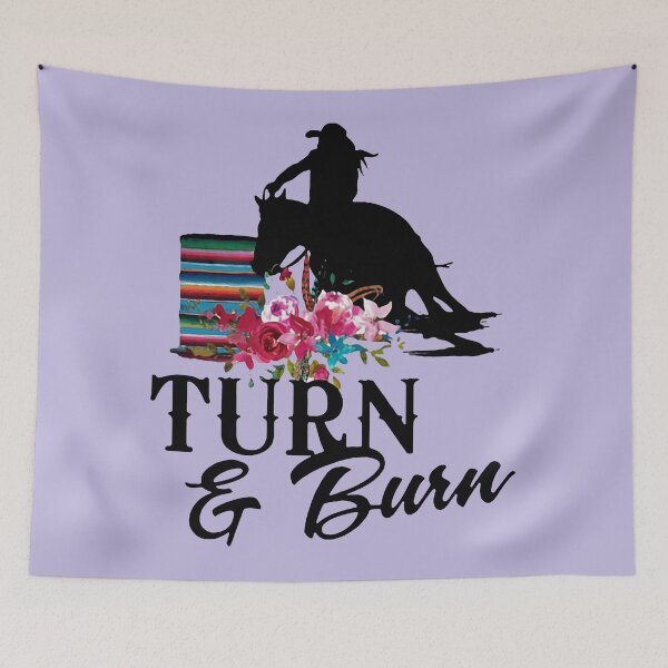 Artikelvorschau, Turn And Burn Barrel Racing, N Girl, Graphic Hot Fashionable Women Best Trendy, Trending entworfen und verkauft von JosypbStore.