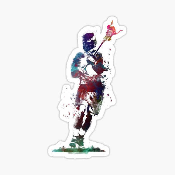 Lacrosse player art 2 #sport #lacrosse Sticker