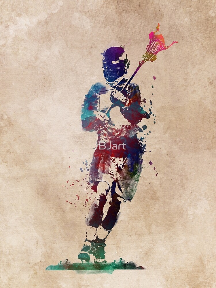 Lacrosse player art 2 #sport #lacrosse by JBJart