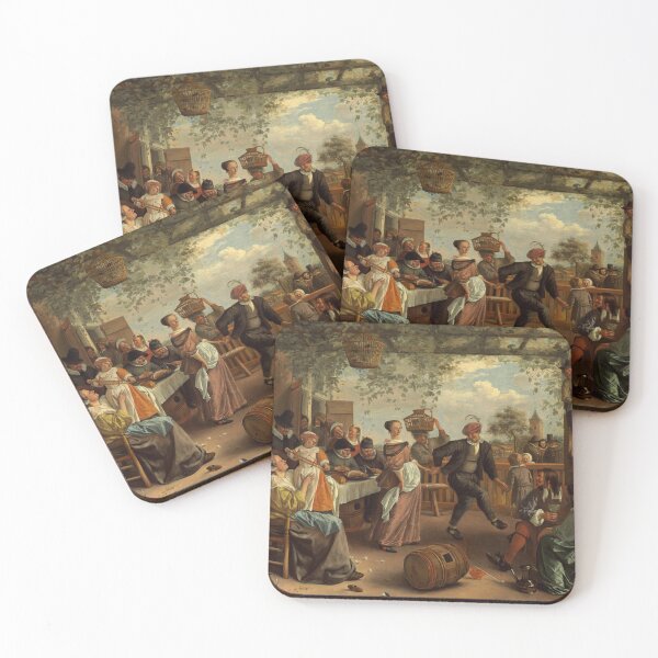 Item preview, The Dancing Couple-1663-Jan Steen designed and sold by MakeitMelo.