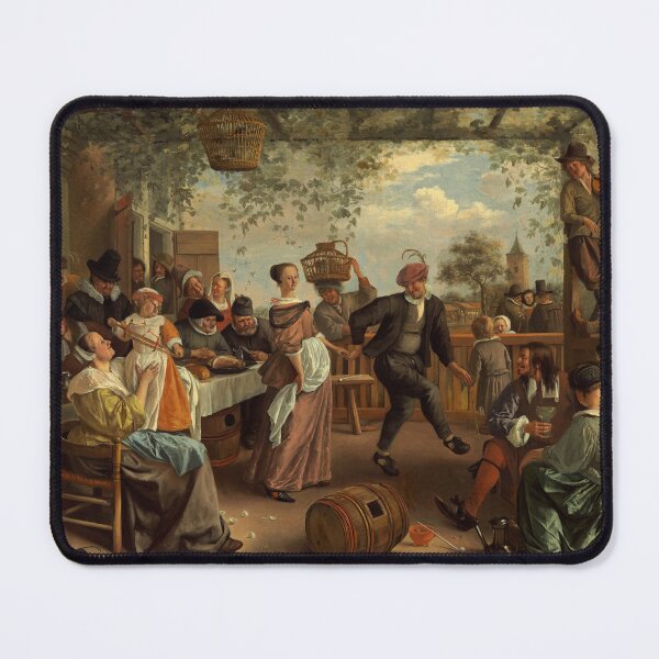 Item preview, The Dancing Couple-1663-Jan Steen designed and sold by MakeitMelo.
