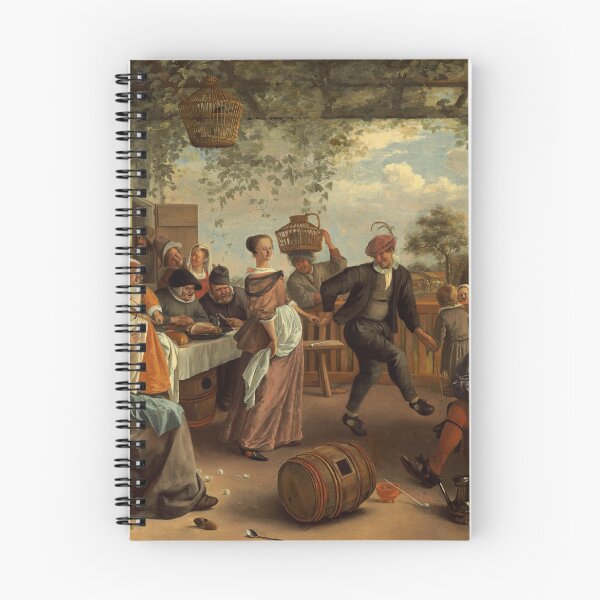 Item preview, The Dancing Couple-1663-Jan Steen designed and sold by MakeitMelo.