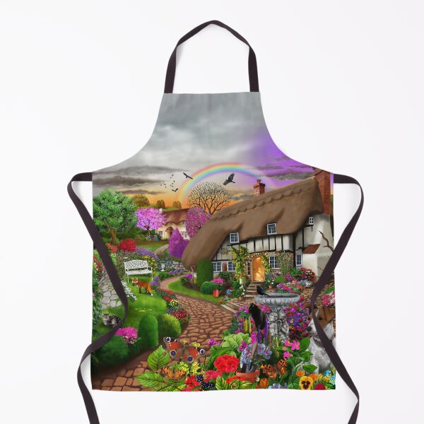 Item preview, Rainbow Thatched Cottage designed and sold by GeraldNewtonArt.
