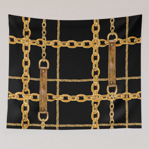 Item preview, Chain Rope Luxury Golden With Black Background designed and sold by gani-75.
