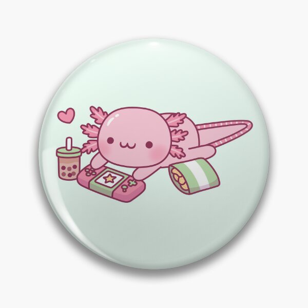 Item preview, Cute Axolotl Relax Gamer designed and sold by rustydoodle.