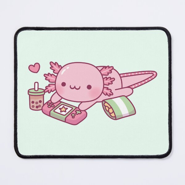 Item preview, Cute Axolotl Relax Gamer designed and sold by rustydoodle.