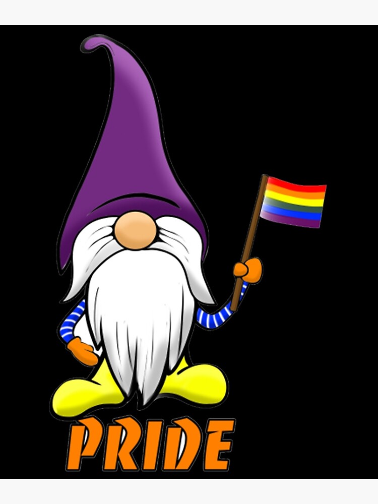 “Pride Flag Gnome” Poster for Sale by JamauDS | Redbubble