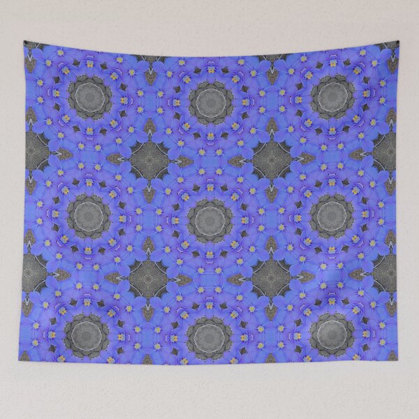 Item preview, Syringodea Longituba 1.2 -  Blue Geometric Floral Seamless Pattern designed and sold by FRLF.