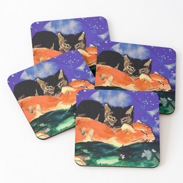Item preview, Two Cats by Franz Marc designed and sold by WonderweissStudio.