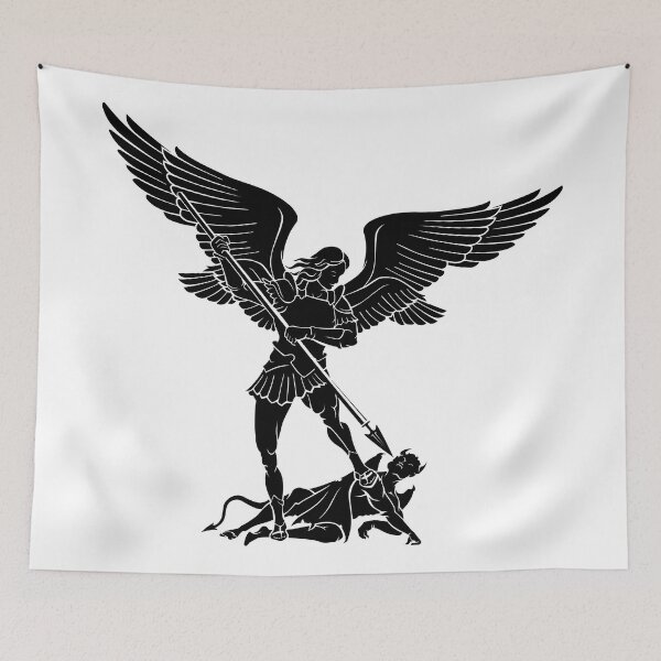 Item preview, Powerful Christian Protector St. Michael  (Archangel) — Black designed and sold by ComeToJesus.