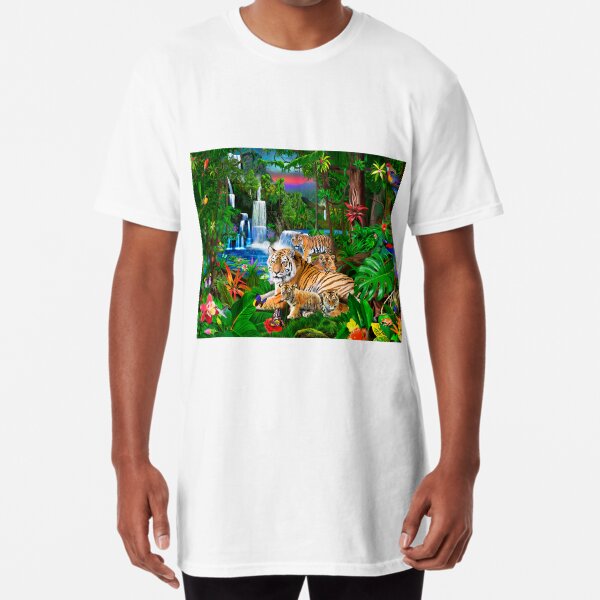 Tigers of the Tropical Forest Long T-Shirt
