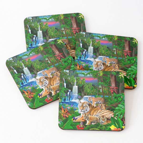 Item preview, Tigers of the Tropical Forest designed and sold by GeraldNewtonArt.