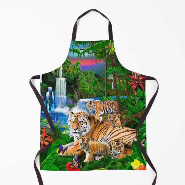 Item preview, Tigers of the Tropical Forest designed and sold by GeraldNewtonArt.