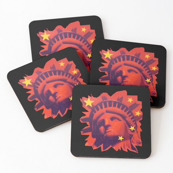 Item preview, Red Liberty Cut Out Sticker designed and sold by cephusveeih.