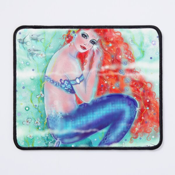 Item preview, Sassy red head mermaid by Renee Lavoie designed and sold by Renee Lavoie.