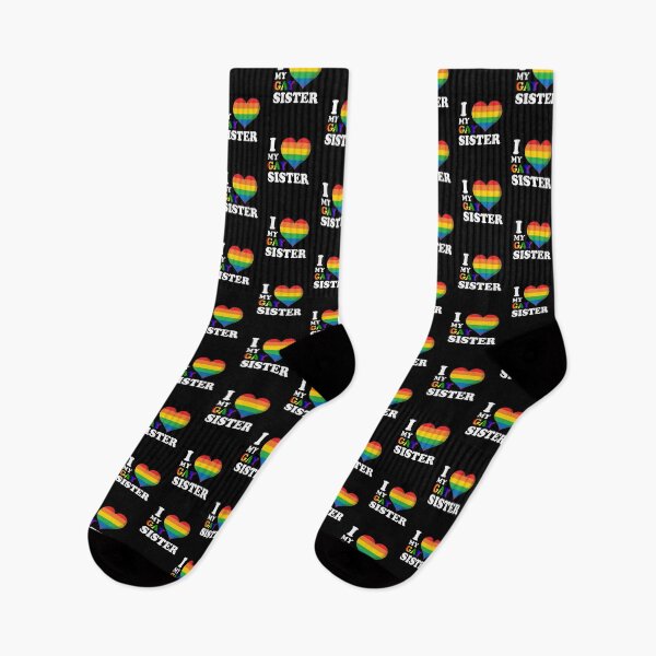 Item preview, I love my gay sister pride colours design  designed and sold by TipTopTapo.