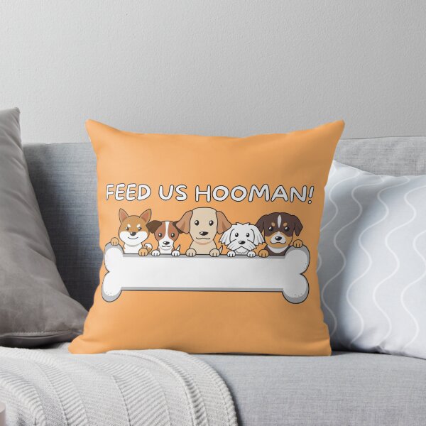Item preview, Feed Us Hooman! Funny Dog Food designed and sold by Caregiverology.