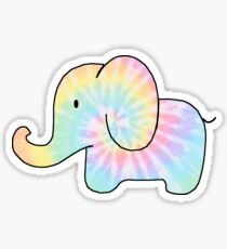 Tie Dye Elephant Sticker