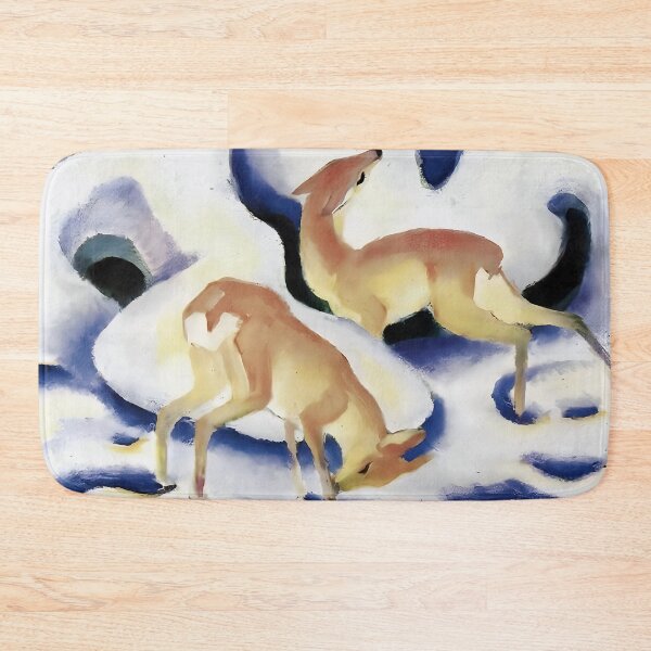 Item preview, Deer in the Snow by Franz Marc designed and sold by WonderweissStudio.
