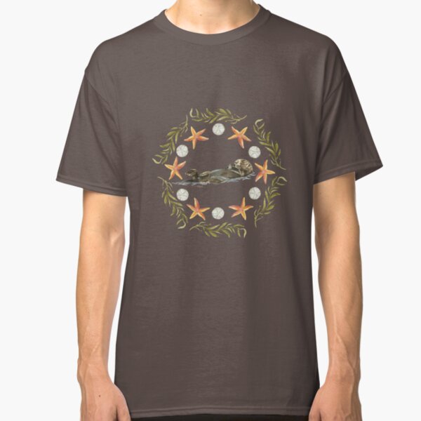 Sea Otter Mandala 1 - Watercolor Classic T-Shirt