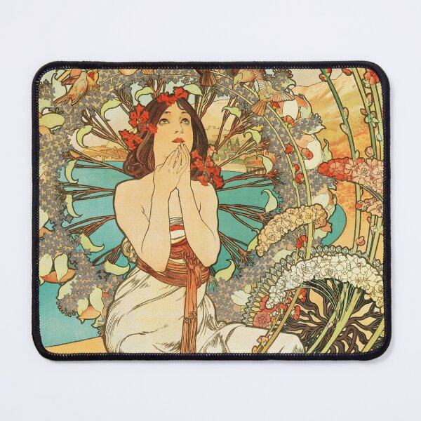 Item preview, MONACO MONTE CARLO Chemin De Fer PLM 1897 Alphonse Mucha Vintage Railways Poster designed and sold by retroposters.