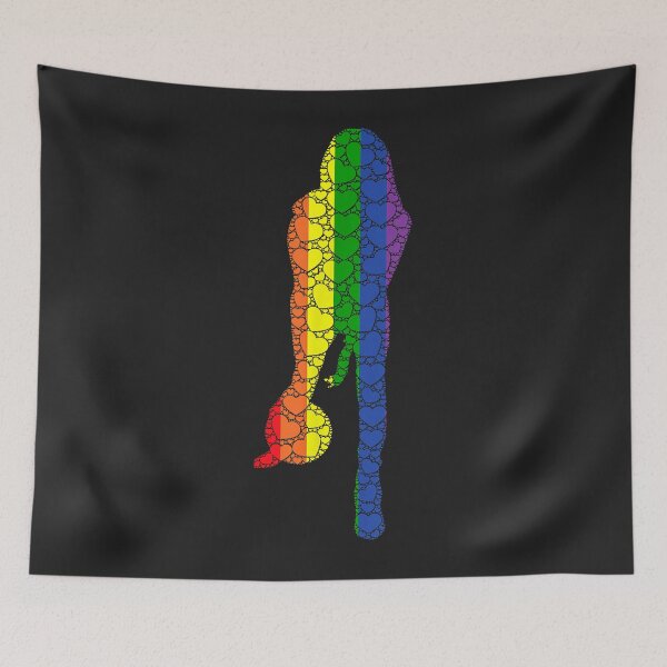 Aperçu de l'œuvre Bowling LGBTQ Gay Pride Rainbow Flag Love Heart - Bowler créée et vendue par Corelli87.