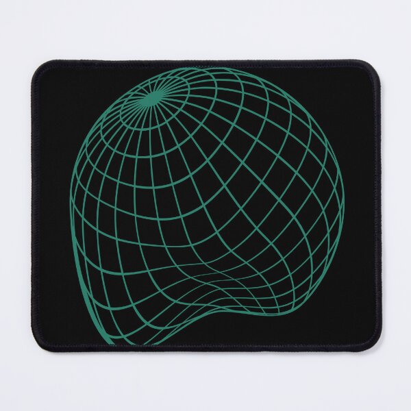 Aperçu de l'œuvre Worldwide Wireframe Globe Design Vert créée et vendue par RataBlanca.