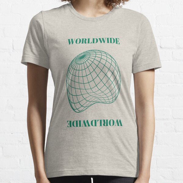 Aperçu de l'œuvre Worldwide Wireframe Globe Design Vert créée et vendue par RataBlanca.