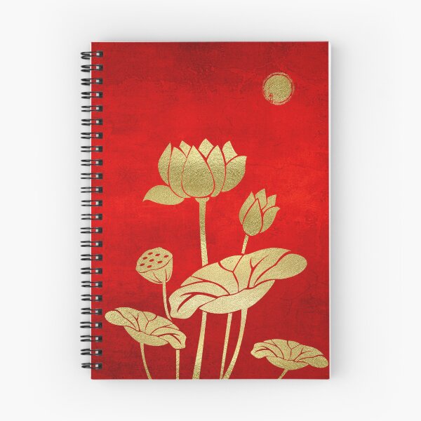 Item preview, Gold Leaf Red Lotus Flower designed and sold by gani-75.