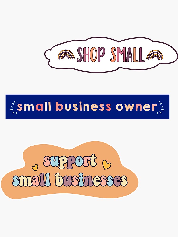 Thumbnail 3 of 3, Sticker, sticker set small business owner shop small support designed and sold by MaMoAn.