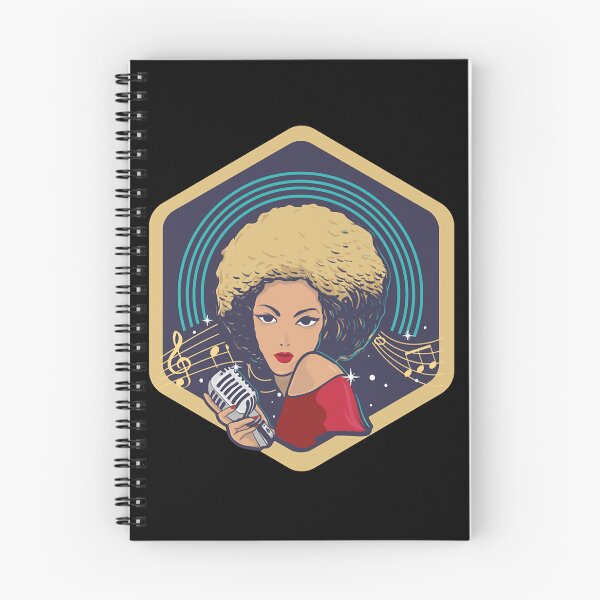Item preview, Afro Latina lady singer designed and sold by shopELON-MAC.